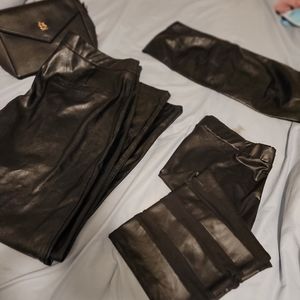 Black Leather Set --2x
